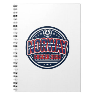 Carnet Norvège Football 2026 Football Gras Typographie Pa