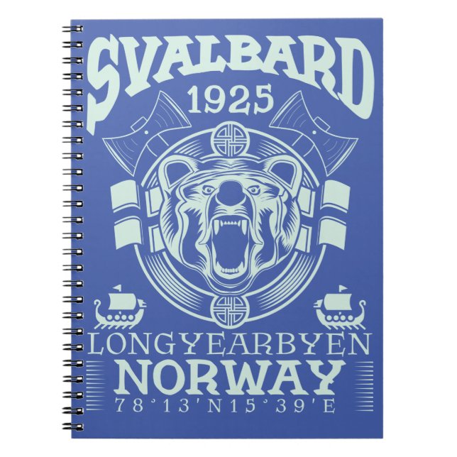 CARNET NORVÈGE SVALBARD LONGYEARBYEN - OURS POLAIRE (Devant)