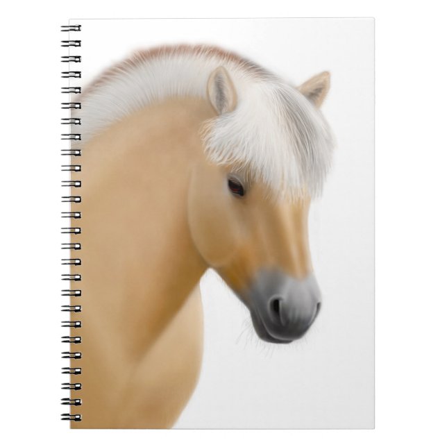 Carnet norvégien amical de cheval de fjord (Devant)