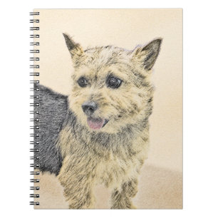 Carnet Norwich Terrier Peinture - Cute Original Chien Art
