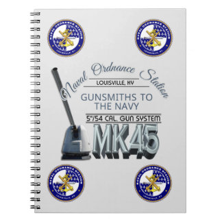 Carnet NOSL Mk45 Gun Spiral Notebook