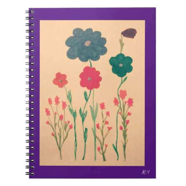 Carnet Nostalgie florale de style ancien (Devant)