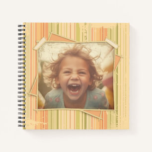 Carnet Nostalgie. Grunge Photo Effet Modèle Vintage