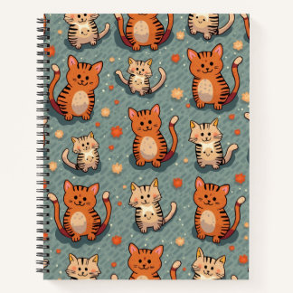 Carnet note de chat mignon