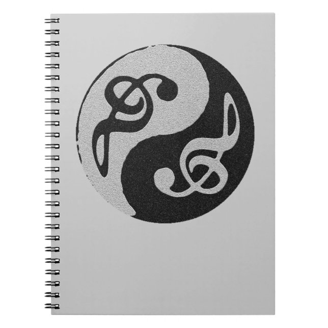 Carnet note de clavardage de la musique yin yang (Devant)