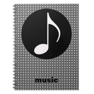 Carnet note de musique ~ noir