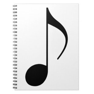 Carnet note musicale noire