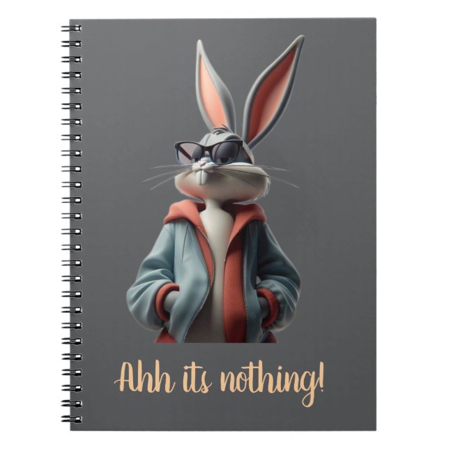 Carnet Note pad bunny's design élégant élégant (Devant)