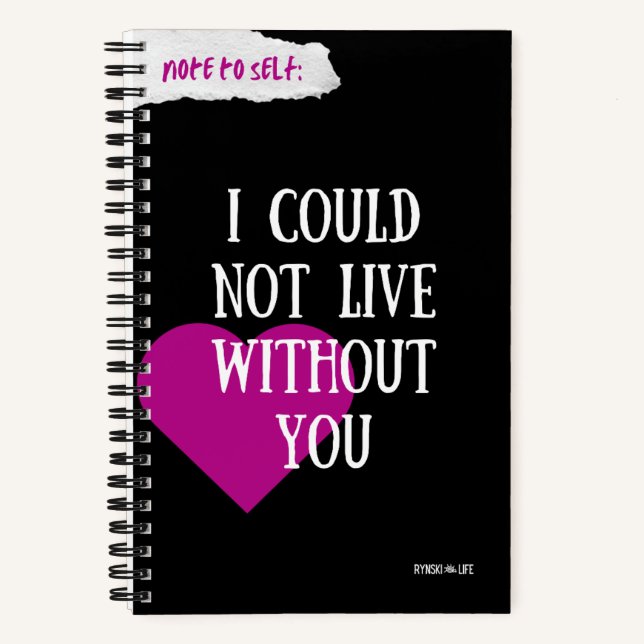 Carnet Note to Self by Rynski - Self-Love Pink (Recto)