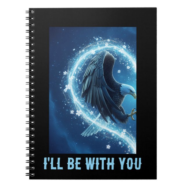 Carnet Notebook Bald Eagle Heart Love 1 (Devant)