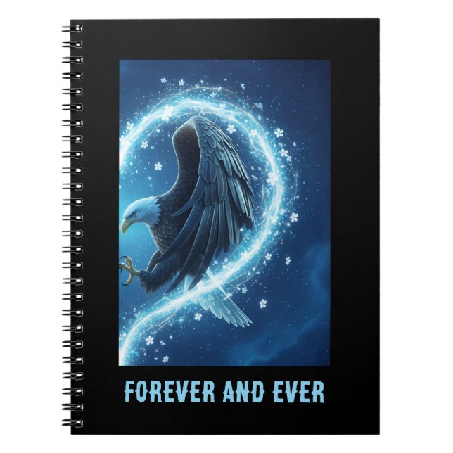 Carnet Notebook Bald Eagle Heart Love 2 (Devant)