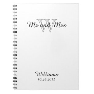Carnet NOTEBOOK_ CHIC " M. et Mme" BLANC