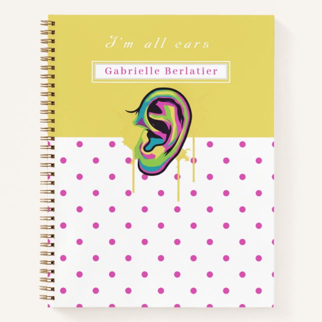 Carnet Notebook  Colorful Ear Illustration  (Devant)