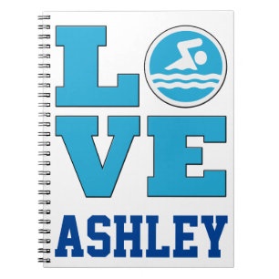 Carnet Notebook de Swim Love pour les nageurs compétitifs