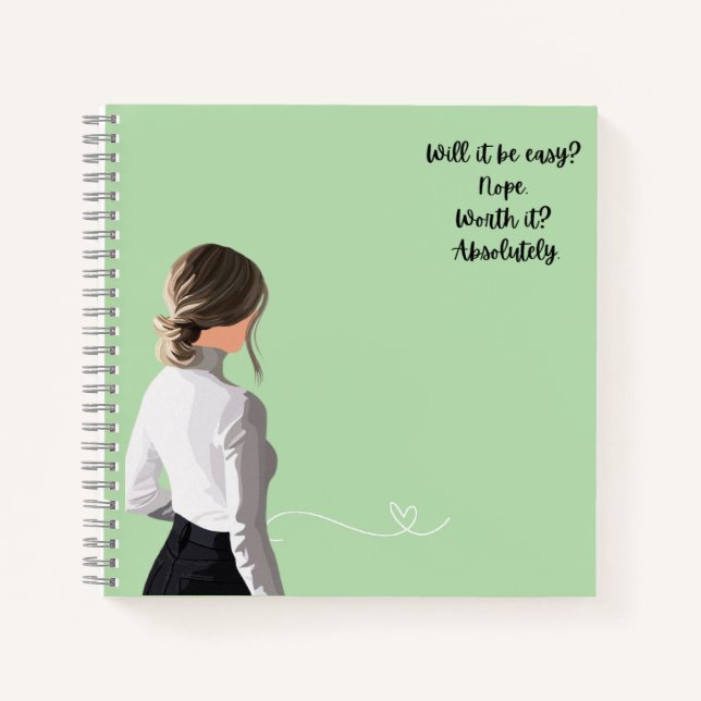 Carnet Notebook | journals | motivational | girl boss (Devant)