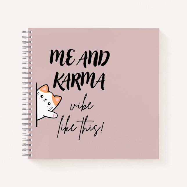 Carnet Notebook | karma | cats | journals  (Devant)
