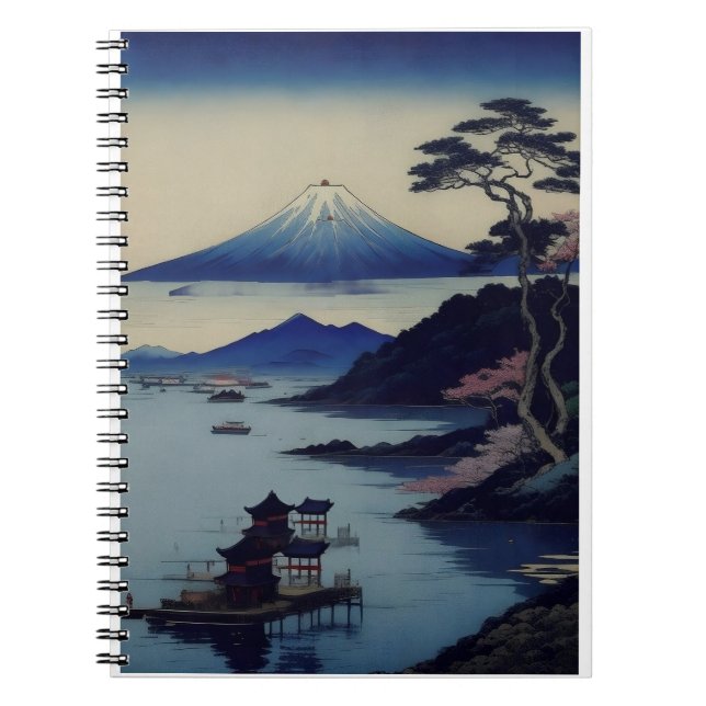 Carnet Notebook - Lake, Pine and Mountain - Japan (Devant)