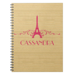 Carnet Notebook rose French