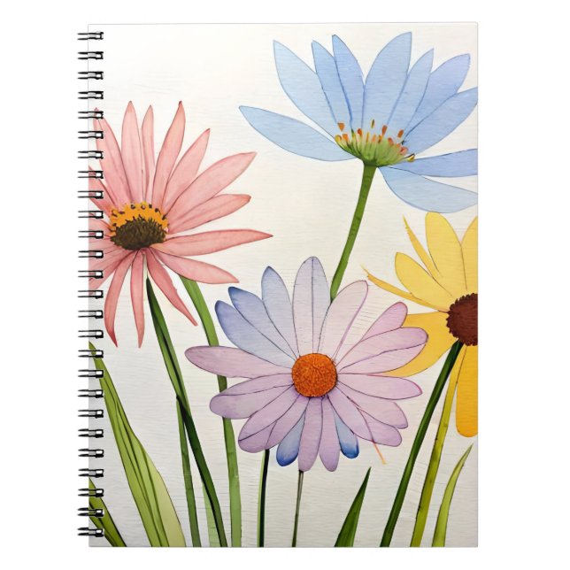 Carnet Notebook. Wild Flowers  (Devant)