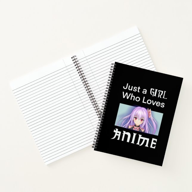 Carnet Notebook With Anime Girl (Intérieur)