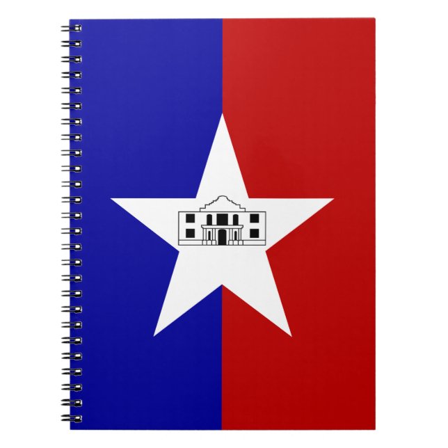Carnet Notebook with Flag of San Antonio City (Devant)