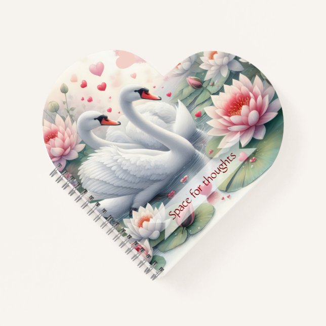 Carnet Notebook with swans (Devant)