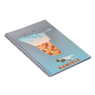 Carnet Notes adhésives carte de Namibie