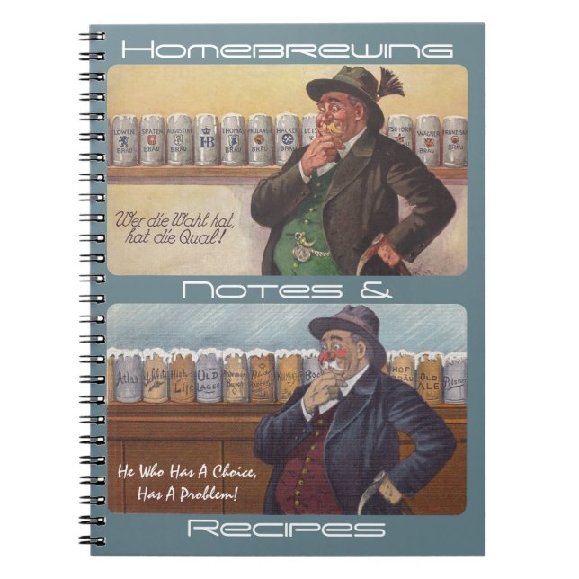 Carnet Notes allemandes de recettes de Homebrewing de (Devant)