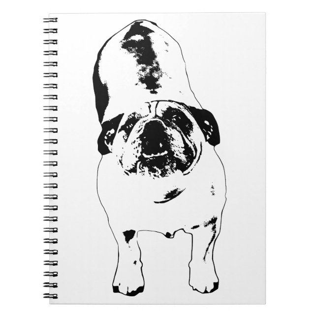 Carnet Notes avec Bulldog (Devant)