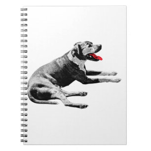 Carnet Notes avec une chaise-longue de langue rouge