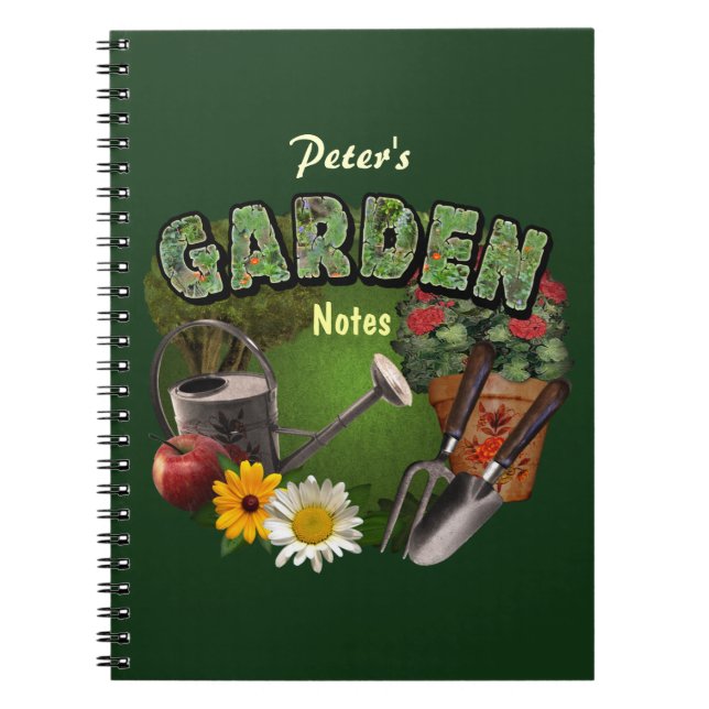 Carnet Notes de jardin (personnalisables) (Devant)