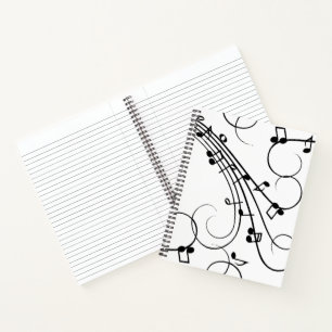 Carnet Notes de musique fantaisie