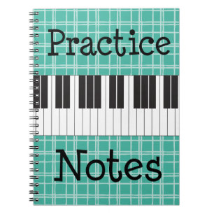 Carnet Notes de pratique en matière de musique de piano