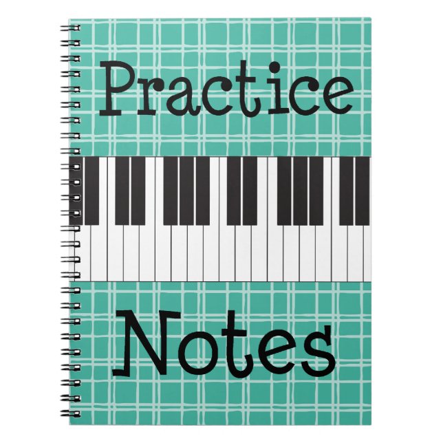 Carnet Notes de pratique en matière de musique de piano (Devant)
