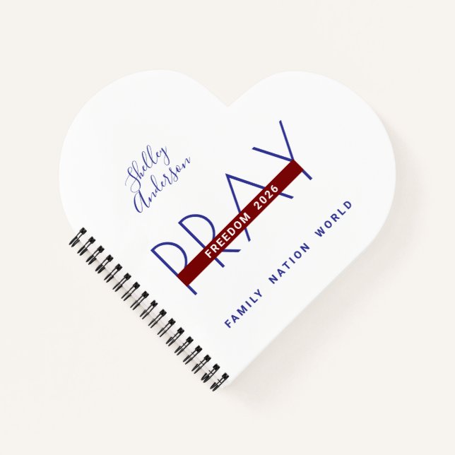 Carnet Notes de prières Liberté 2026 (Devant)