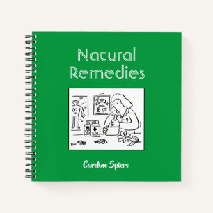 Carnet Notes de remèdes à base de plantes avec nom