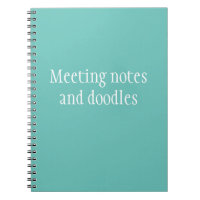 Notes de réunion et Doodles Travail amusant
