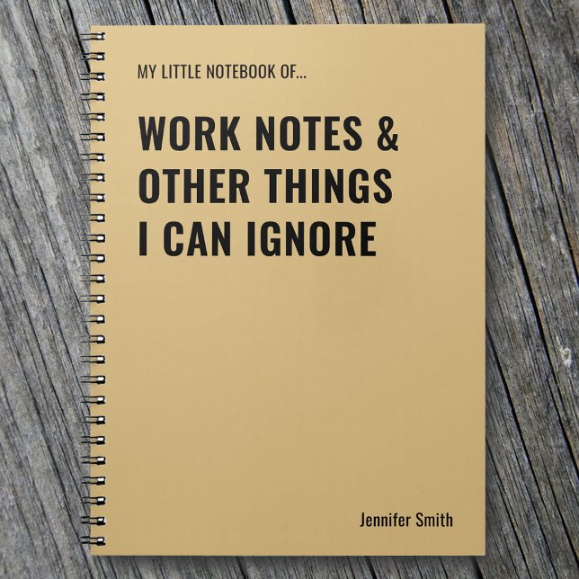Carnet Notes de travail et autres citations drôles (Créateur téléchargé)