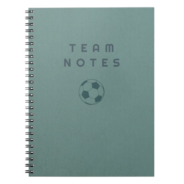 Carnet Notes d'équipe - Football (Devant)