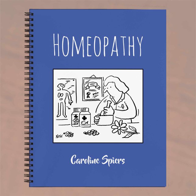 Carnet Notes d'homéopathie avec le nom du destinataire (Créateur téléchargé)