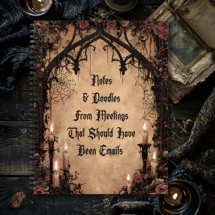 Carnet Notes & Doodles Dark Gothic
