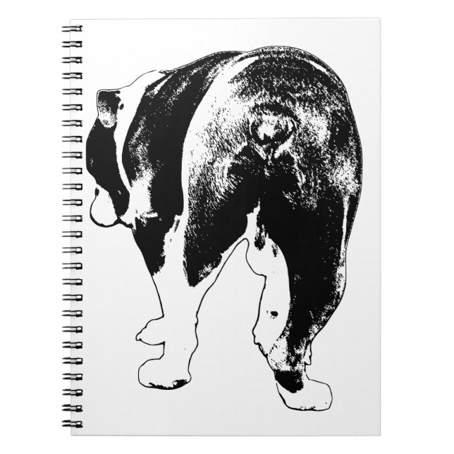 Carnet Notes hivernales : Graphic Bulldog Muse (Devant)