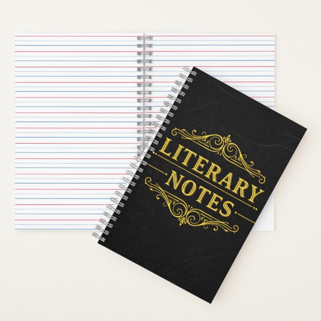 Carnet Notes littéraires - Dark Academia (À l'intérieur)