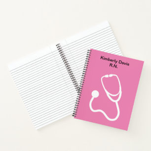 Carnet Notes Médicales sur le monogramme des infirmière
