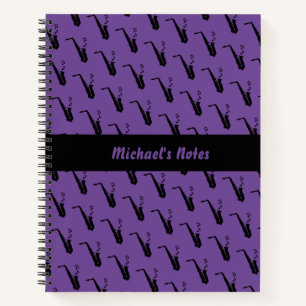 Carnet Notes musicales amusantes pour le saxophone Person