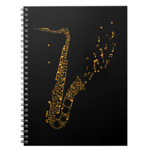 Carnet Notes musicales de saxophone Instrument Saxophonis