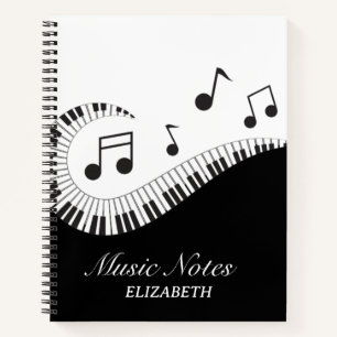 Carnet Notes musicales modernes Piano Clavier enseignant
