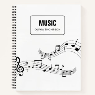 Carnet Notes musicales simples Treble School 