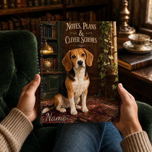 Carnet Notes Plans et Schémas Astucieux Beagle (Créateur téléchargé)