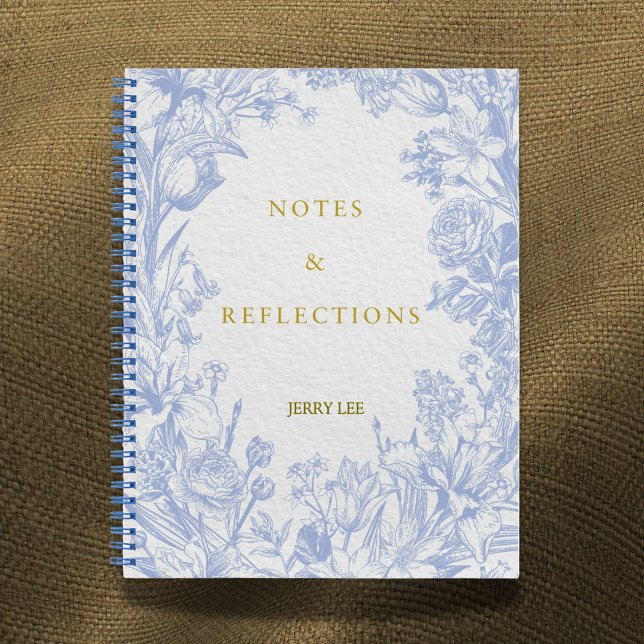 Carnet 'Notes & Réflexions' Botanique Personnalisée (Créateur téléchargé)